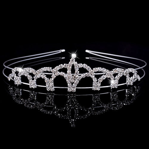 Princess Wedding Bridal Bridesmaid Tiara Crown Headband Girls Crystal Rhinestone Jewelry hair Accessories Bride Head Ornament-Dollar Bargains Online Shopping Australia