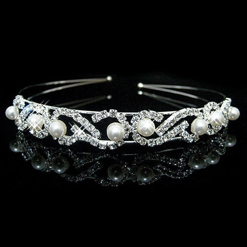 Princess Wedding Bridal Bridesmaid Tiara Crown Headband Girls Crystal Rhinestone Jewelry hair Accessories Bride Head Ornament-Dollar Bargains Online Shopping Australia