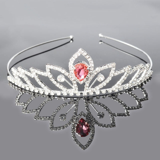 Princess Wedding Bridal Bridesmaid Tiara Crown Headband Girls Crystal Rhinestone Jewelry hair Accessories Bride Head Ornament-Dollar Bargains Online Shopping Australia