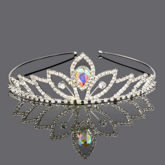 Princess Wedding Bridal Bridesmaid Tiara Crown Headband Girls Crystal Rhinestone Jewelry hair Accessories Bride Head Ornament-Dollar Bargains Online Shopping Australia