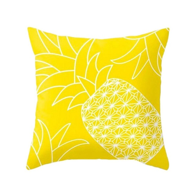 Geometric Yellow Pillowcase Decorative Cushion For Sofa DIY Printed Pillow Chair Car Cushion Christmas Home Decoration-Dollar Bargains Online Shopping Australia