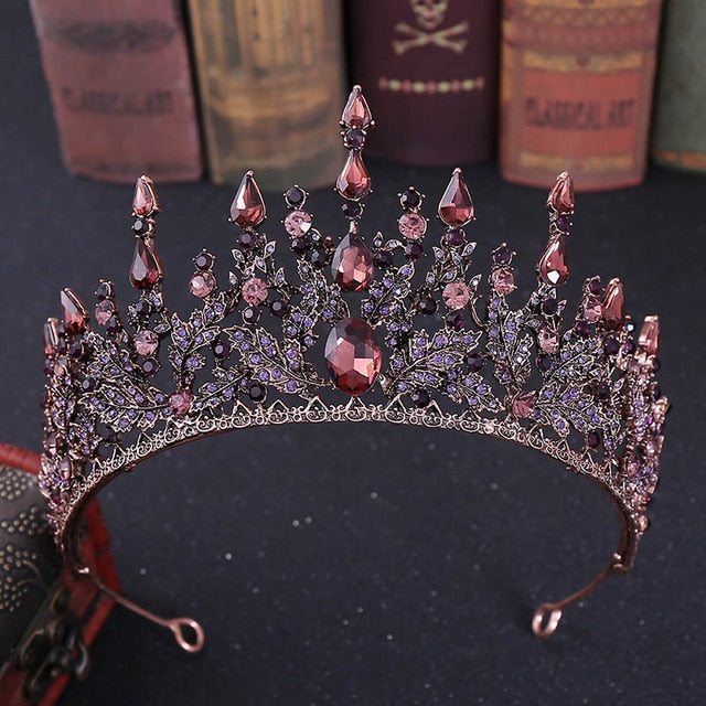 Baroque Headbands Crystal Tiaras Crowns Bride Headpieces Bridal Wedding Party Hair Jewelry for Women-Dollar Bargains Online Shopping Australia