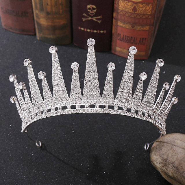 Diverse Silver Color Gold Crystal Crowns Bride tiara Fashion Queen For Wedding Crown Headpiece Wedding Hair Jewelry Accessories-Dollar Bargains Online Shopping Australia