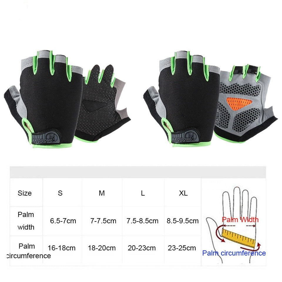 Men Women Half Finger Fitness Gloves Breathable Anti-slip Weightlifting Dumbbell Horizontal Bar Training gloves-Dollar Bargains Online Shopping Australia