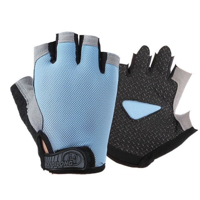 Men Women Half Finger Fitness Gloves Breathable Anti-slip Weightlifting Dumbbell Horizontal Bar Training gloves-Dollar Bargains Online Shopping Australia