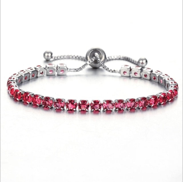 Cubic Zirconia Tennis Bracelets Iced Out Chain Crystal Wedding Bracelet For Women Men Gold Silver Color Bracelet-Dollar Bargains Online Shopping Australia