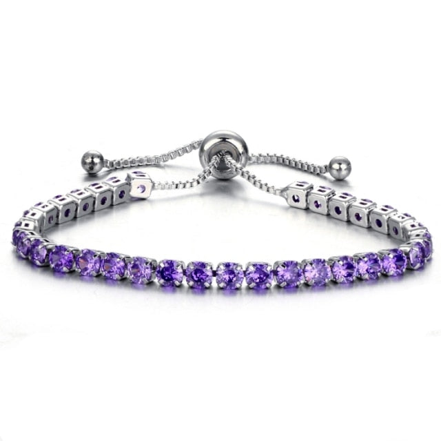 Cubic Zirconia Tennis Bracelets Iced Out Chain Crystal Wedding Bracelet For Women Men Gold Silver Color Bracelet-Dollar Bargains Online Shopping Australia