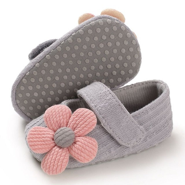 Baby Girls Cotton Shoes Retro Spring Autumn Toddlers Prewalkers Cotton Shoes Infant Soft Bottom First Walkers 0-18M-Dollar Bargains Online Shopping Australia