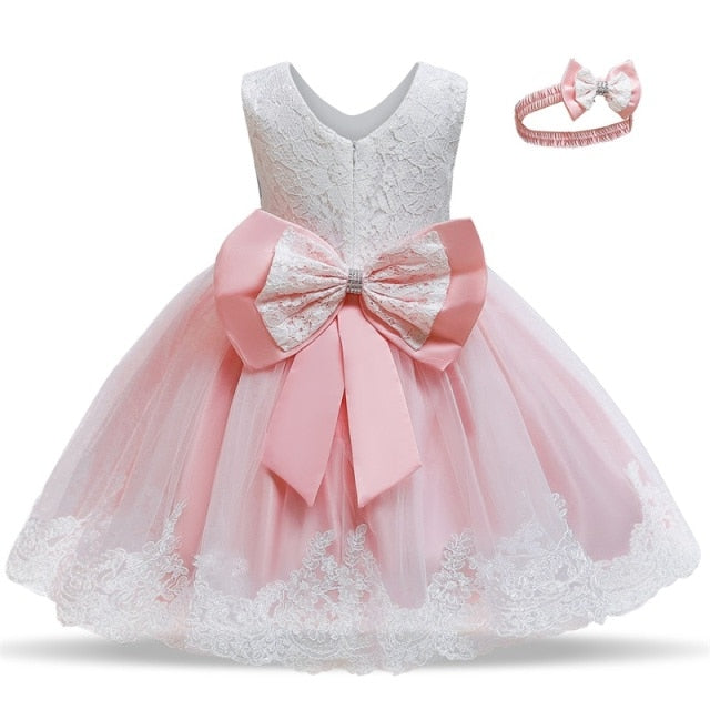 Baby Girls New Year Costume Toddler Kids Wedding and Birthday Party Lace Princess Dress Children Christmas Clothes-Dollar Bargains Online Shopping Australia