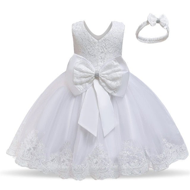 Baby Girls New Year Costume Toddler Kids Wedding and Birthday Party Lace Princess Dress Children Christmas Clothes-Dollar Bargains Online Shopping Australia