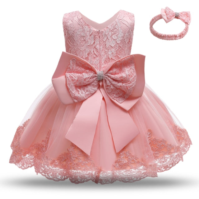 Baby Girls New Year Costume Toddler Kids Wedding and Birthday Party Lace Princess Dress Children Christmas Clothes-Dollar Bargains Online Shopping Australia