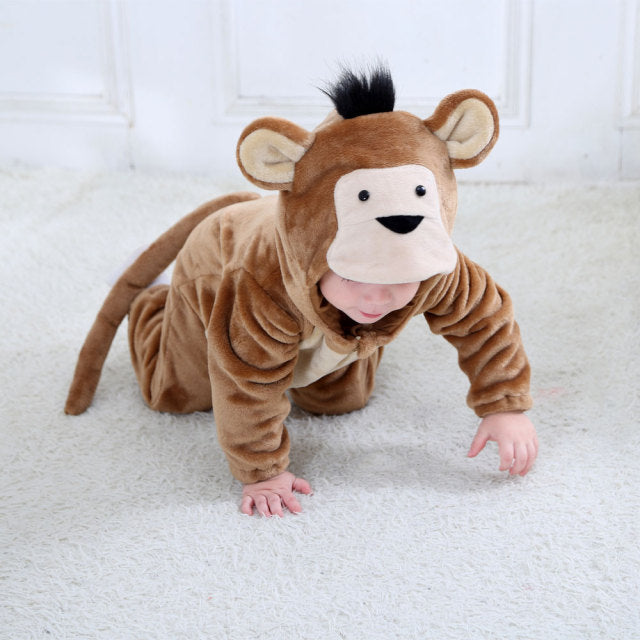 Infant Toddler Rabbit Dog Lion Tiger Dinosaur Costumes Baby Boys Girls Kigurumi Cartoon Animal Onesies Romper Halloween-Dollar Bargains Online Shopping Australia