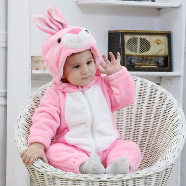 Infant Toddler Rabbit Dog Lion Tiger Dinosaur Costumes Baby Boys Girls Kigurumi Cartoon Animal Onesies Romper Halloween-Dollar Bargains Online Shopping Australia