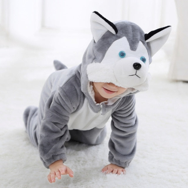 Infant Toddler Rabbit Dog Lion Tiger Dinosaur Costumes Baby Boys Girls Kigurumi Cartoon Animal Onesies Romper Halloween-Dollar Bargains Online Shopping Australia