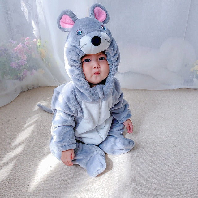 Infant Toddler Rabbit Dog Lion Tiger Dinosaur Costumes Baby Boys Girls Kigurumi Cartoon Animal Onesies Romper Halloween-Dollar Bargains Online Shopping Australia