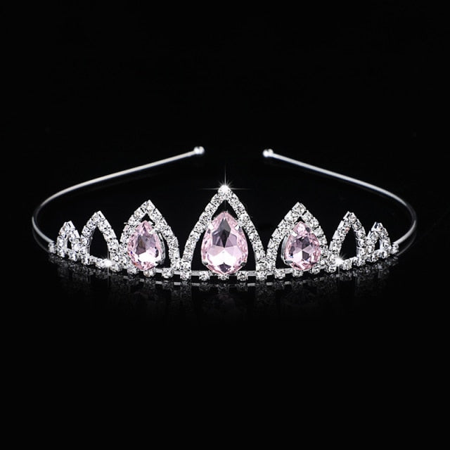 Kids Princess Crystal Tiaras and Crowns Children Girls Headband Bridal Wedding Hair Accessories Jewelry Tiaras-Dollar Bargains Online Shopping Australia