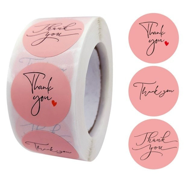 100Pcs Thank You Stickers Thank you for Supporting My Small Business Label Stickers For Packaging Box Stationary Decoration-Dollar Bargains Online Shopping Australia