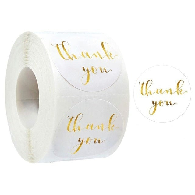 100Pcs Thank You Stickers Thank you for Supporting My Small Business Label Stickers For Packaging Box Stationary Decoration-Dollar Bargains Online Shopping Australia