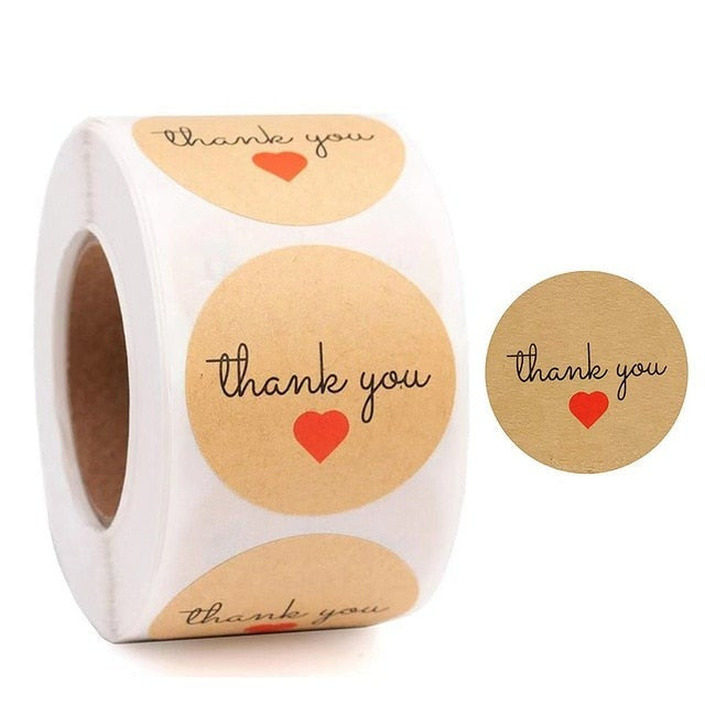 100Pcs Thank You Stickers Thank you for Supporting My Small Business Label Stickers For Packaging Box Stationary Decoration-Dollar Bargains Online Shopping Australia