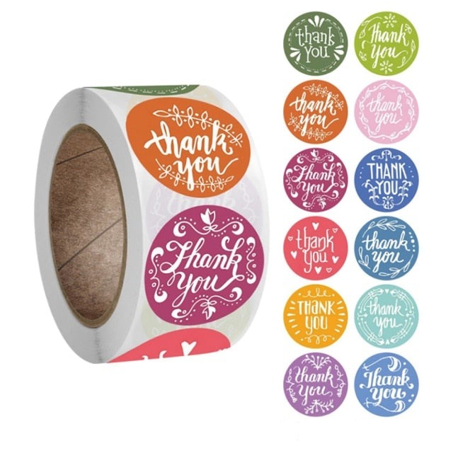100Pcs Thank You Stickers Thank you for Supporting My Small Business Label Stickers For Packaging Box Stationary Decoration-Dollar Bargains Online Shopping Australia