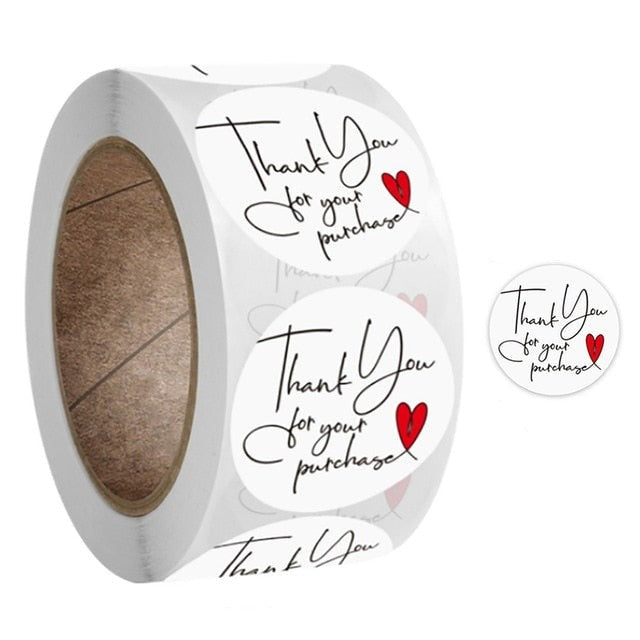 100Pcs Thank You Stickers Thank you for Supporting My Small Business Label Stickers For Packaging Box Stationary Decoration-Dollar Bargains Online Shopping Australia