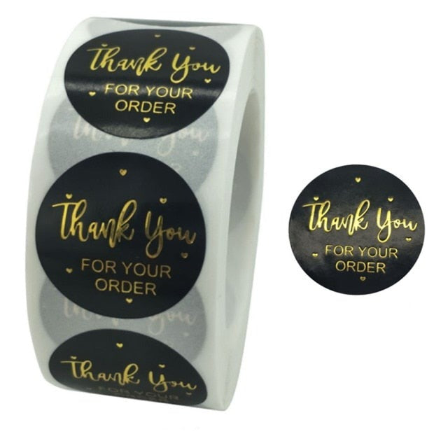 100Pcs Thank You Stickers Thank you for Supporting My Small Business Label Stickers For Packaging Box Stationary Decoration-Dollar Bargains Online Shopping Australia
