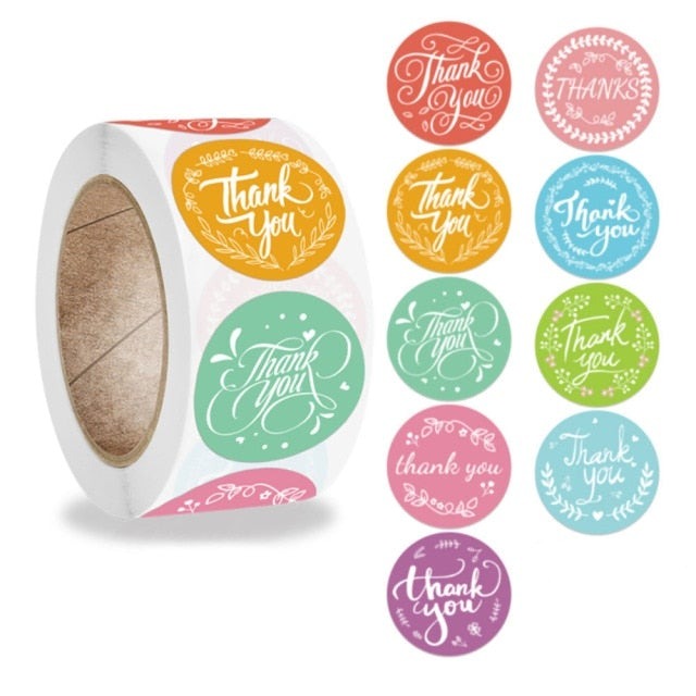 100Pcs Thank You Stickers Thank you for Supporting My Small Business Label Stickers For Packaging Box Stationary Decoration-Dollar Bargains Online Shopping Australia