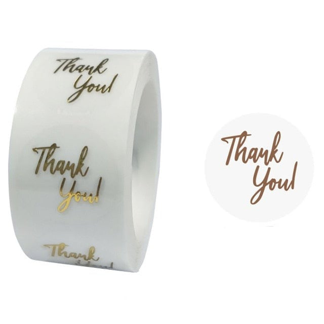 100Pcs Thank You Stickers Thank you for Supporting My Small Business Label Stickers For Packaging Box Stationary Decoration-Dollar Bargains Online Shopping Australia