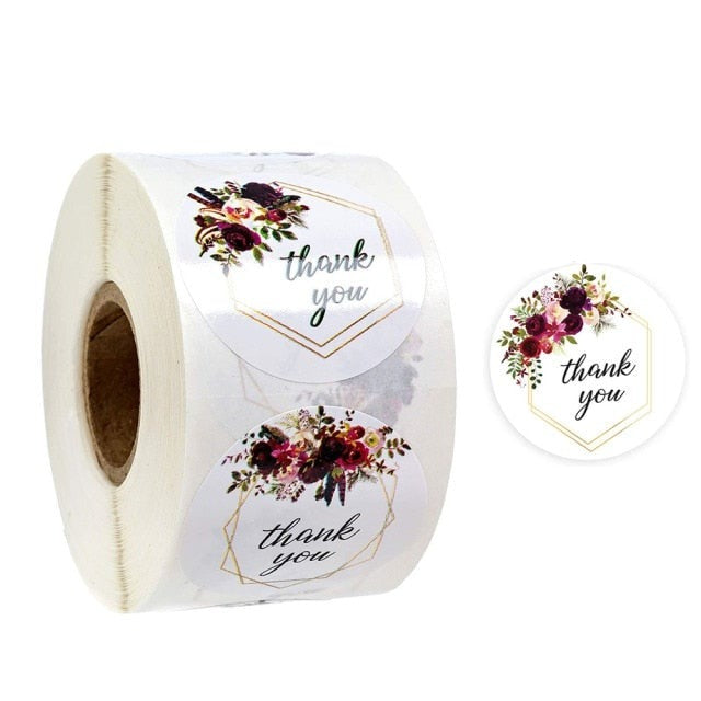 100Pcs Thank You Stickers Thank you for Supporting My Small Business Label Stickers For Packaging Box Stationary Decoration-Dollar Bargains Online Shopping Australia