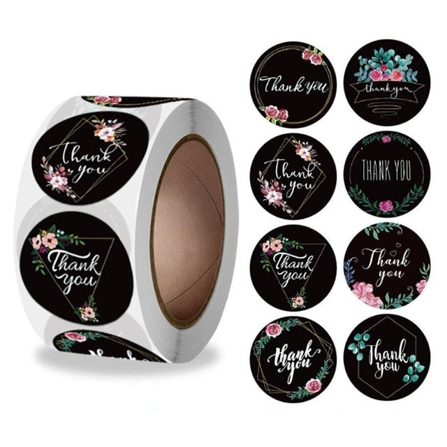 100Pcs Thank You Stickers Thank you for Supporting My Small Business Label Stickers For Packaging Box Stationary Decoration-Dollar Bargains Online Shopping Australia