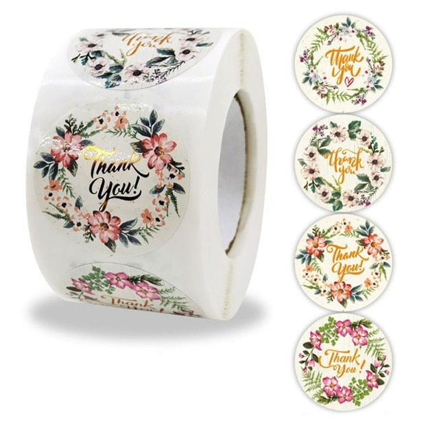 100Pcs Thank You Stickers Thank you for Supporting My Small Business Label Stickers For Packaging Box Stationary Decoration-Dollar Bargains Online Shopping Australia