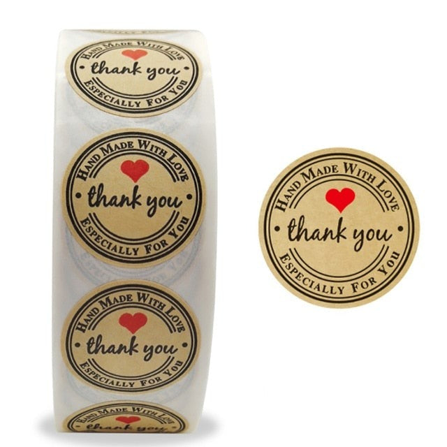100Pcs Thank You Stickers Thank you for Supporting My Small Business Label Stickers For Packaging Box Stationary Decoration-Dollar Bargains Online Shopping Australia