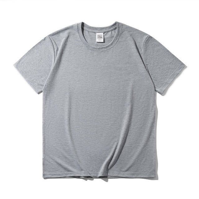 Combed Cotton Short Sleeve T-shirt Men Summer Casual Tshirt Women Basic Harajuku Soft T Shirt Tops Tee-Dollar Bargains Online Shopping Australia