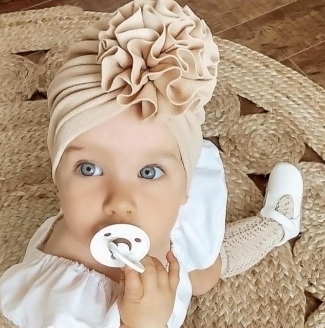 Flower Baby Hat Toddler Turban Infant Head wraps Kids Bonnet Newborn Toddler Beanie Cap for 0-18m-Dollar Bargains Online Shopping Australia