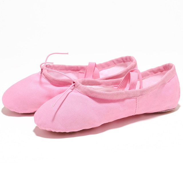 Canvas Flat Yoga Teacher Gymnastic Ballet Dance Shoes Kids Ballet for Girls-Dollar Bargains Online Shopping Australia