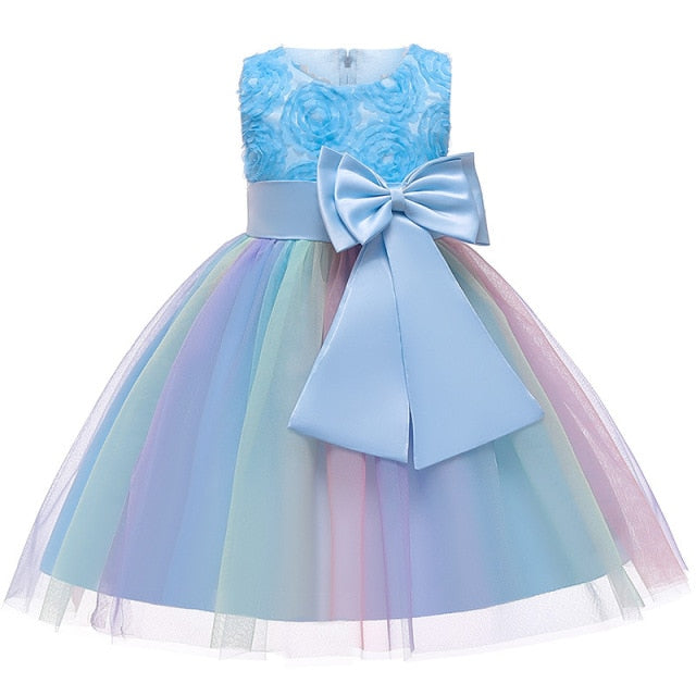 Baby Girls Sequins Flower Party Tutu Dress Clothes Children Girls Wedding Birthday Dress Clothing Infant Kids Christmas Costume-Dollar Bargains Online Shopping Australia