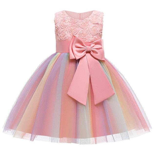 Baby Girls Sequins Flower Party Tutu Dress Clothes Children Girls Wedding Birthday Dress Clothing Infant Kids Christmas Costume-Dollar Bargains Online Shopping Australia