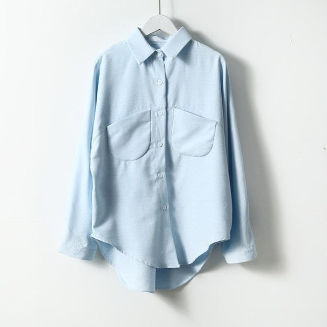 Women Summer Blouse Korean Long Sleeve Womens Tops And Blouses Vintage Women Shirts Blusas Roupa Feminina Tops-Dollar Bargains Online Shopping Australia