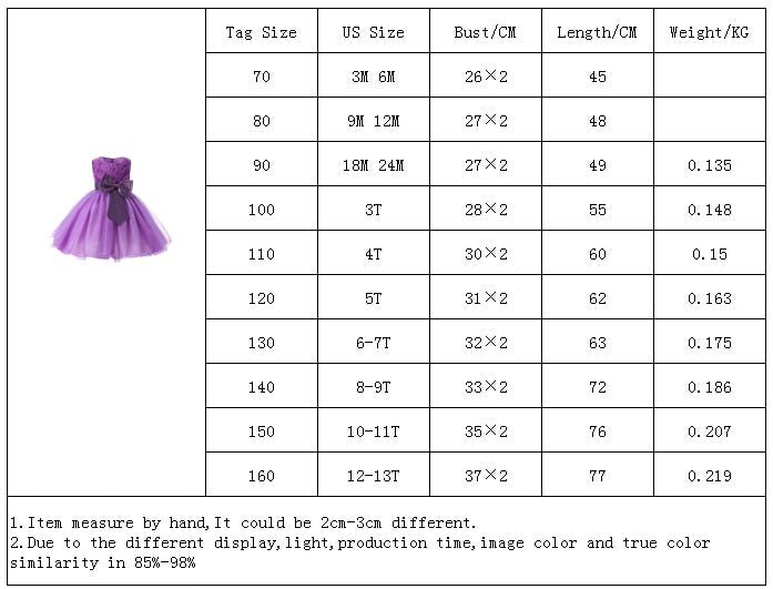 Princess Dress Flower Girl Dress Tutu Wedding Birthday Party Kids Dresses For Girls Christmas Costume Toddler Child Prom Designs-Dollar Bargains Online Shopping Australia