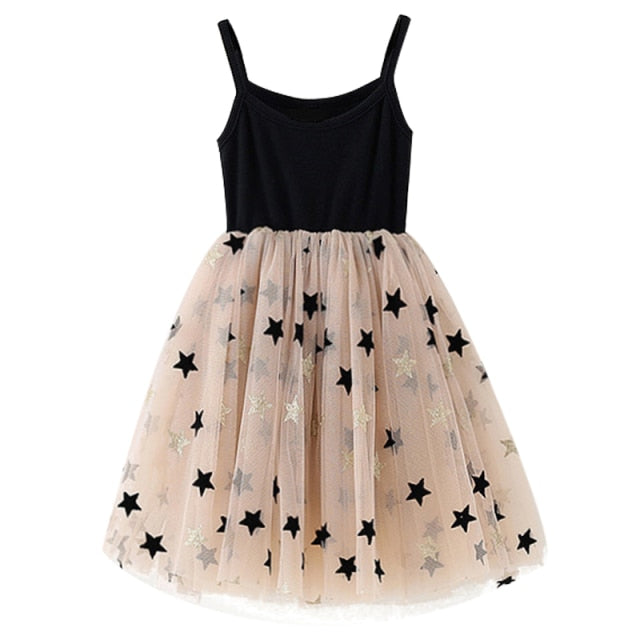 Lace Little Princess Dresses Summer Solid Sleeveless Tulle Tutu Dresses For Girls-Dollar Bargains Online Shopping Australia