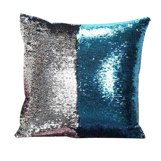 Mermaid Pillows Two Tone Sequins Throw Pillow Cushion Case DIY Case Double Sides Decorative Pillows-Dollar Bargains Online Shopping Australia