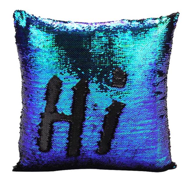 Mermaid Pillows Two Tone Sequins Throw Pillow Cushion Case DIY Case Double Sides Decorative Pillows-Dollar Bargains Online Shopping Australia