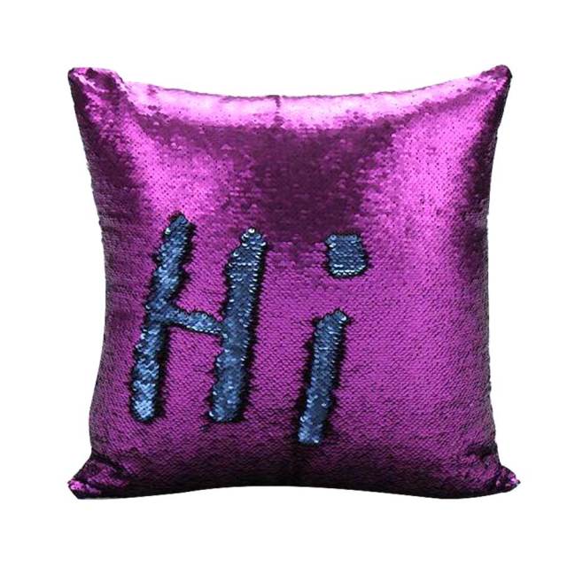 Mermaid Pillows Two Tone Sequins Throw Pillow Cushion Case DIY Case Double Sides Decorative Pillows-Dollar Bargains Online Shopping Australia