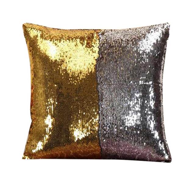 Mermaid Pillows Two Tone Sequins Throw Pillow Cushion Case DIY Case Double Sides Decorative Pillows-Dollar Bargains Online Shopping Australia