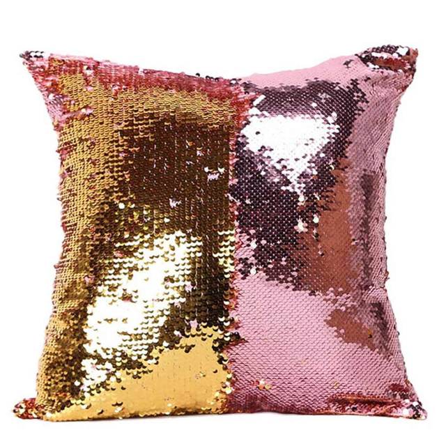 Mermaid Pillows Two Tone Sequins Throw Pillow Cushion Case DIY Case Double Sides Decorative Pillows-Dollar Bargains Online Shopping Australia