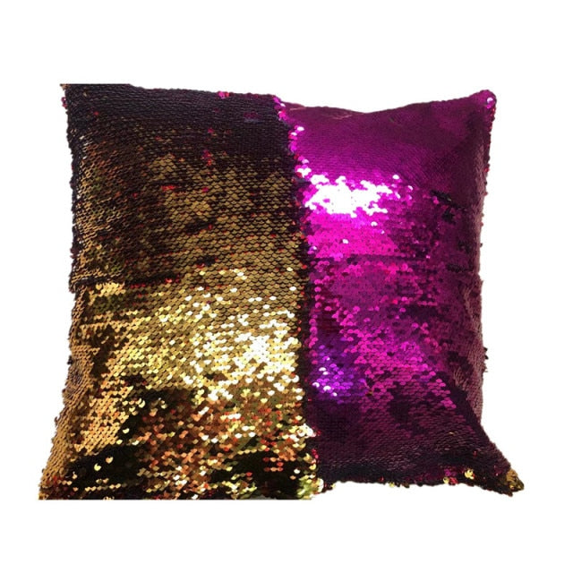 Mermaid Pillows Two Tone Sequins Throw Pillow Cushion Case DIY Case Double Sides Decorative Pillows-Dollar Bargains Online Shopping Australia