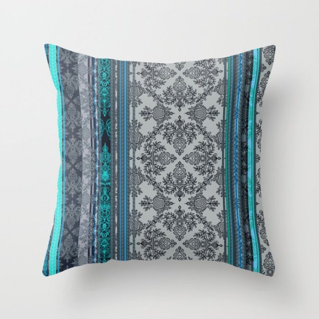 Super Hot Hipster Light Blue Green Mint Cushion Cases Modern Geometry Print Boho Decorative Pillowcase Sofa Couch Throw Pillows-Dollar Bargains Online Shopping Australia