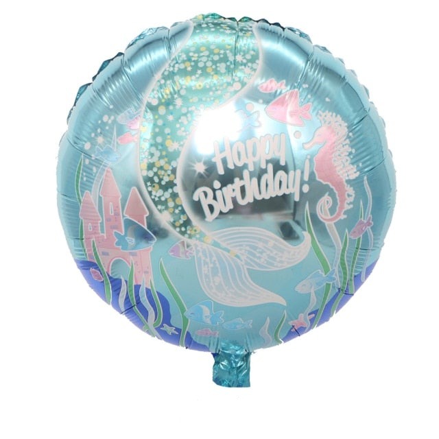 Little Mermaid Party Balloons baby girl pink birthday party decor kids toy Supplies Sea Summer Beach Shells Helium Balloons-Dollar Bargains Online Shopping Australia