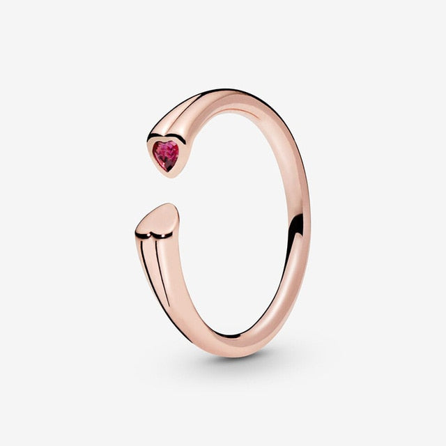 925 Sterling Silver Princess Tiara Crown Sparkling Love Heart CZ Rings for Women Engagement-Dollar Bargains Online Shopping Australia