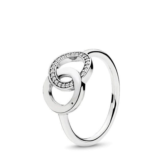 Authentic 925 Sterling Silver Princess Tiara Crown Sparkling Love Heart ,CZ Rings for Women Engagement Jewelry Anniversary-Dollar Bargains Online Shopping Australia